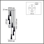 Каскадная люстра Lumion Neoclassi Emily 8268/7A