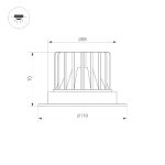 Встраиваемый светильник Arlight MS-ATLAS-TRIMLESS-R70-12W Day4000 036133(1)