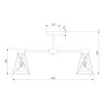 Потолочная люстра Eurosvet Trappola 70107/5 черный