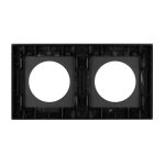 Рамка стеклянная на 2 поста Arlight FRM-GLARE-GC-2-BK 043836