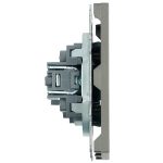 Розетка HDMI 2.0 Type A (механизм) Stekker Эмили RST00-5118-09 антрацит soft touch 50168