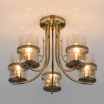 Потолочная люстра Eurosvet 60085/5 античная бронза