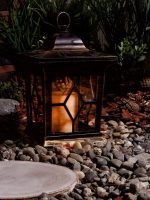 Подвесной светильник на солнечных батареях (10227) Uniel USL-S-180/PT220 Bronze lantern