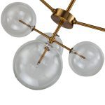 Люстра на штанге Delight Collection Globe Mobile KG0965P-10B brass