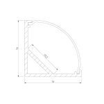 Угловой алюминиевый профиль для светодиодной ленты Elektrostandard LL-2-ALP008 4690389170485