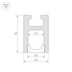 Алюминиевый профиль Arlight ARH-Micro-0610-2000 Anod 036384