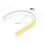 Грейзер Arlight THOR-TOP-B70-10x10mm 24V White6500 (15 W/m, IP67, 5m, wire x2) 045322