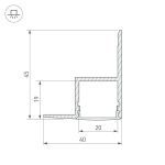 Профиль Arlight ARH-CEIL-2000 ANOD 016150