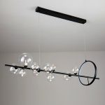 Подвесная люстра Delight Collection Art Deco Bubble KG1233P-10 black/clear