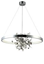 Подвесная люстра Crystal Lux GARDEN SPLED+4 D800 CHROME