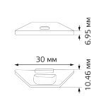 Заглушка для профиля (2 шт.) Gauss BT482