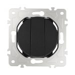 Выключатель трехклавишный Arte Milano 202.30-3.black