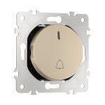 Кнопка дверного звонка с подсветкой Arte Milano 202.37-1.shampan