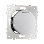 Розетка с заземлением, шторками и защитной крышкой Arte Milano 202.41-1.silver