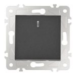 Выключатель одноклавишный с подсветкой Arte Milano 203.31-1.black