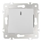 Выключатель одноклавишный проходной Arte Milano 203.33-1.silver