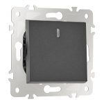 Переключатель одноклавишный перекрестный с подсветкой Arte Milano 203.35-1.black