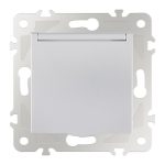 Розетка с заземлением, шторками и защитной крышкой Arte Milano 203.41-1.silver