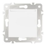 Розетка с заземлением, шторками и защитной крышкой Arte Milano 203.41-1.white