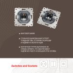 Розетка TV Arte Milano 203.43-1.silver