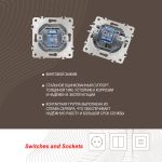 Розетка RJ45 Arte Milano 203.45-1.silver