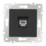 Розетка телефонная RJ11 Arte Milano 203.51-1.black