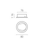 Насадка торцевая на светильник RULLO dia 80 mm Lightstar Rullo 204486