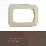 Розетка двойная с заземлением Arte Milano 205.40-2.shampan