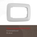 Розетка двойная с заземлением Arte Milano 205.40-2.silver