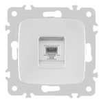 Розетка телефонная RJ11 Arte Milano 205.51-1.silver