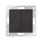 Выключатель двухклавишный Arte Milano 206.30-2.black