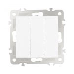 Выключатель трехклавишный Arte Milano 206.30-3.white