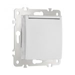 Розетка с заземлением, шторками и защитной крышкой Arte Milano 206.41-1.silver