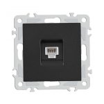 Розетка телефонная RJ11 Arte Milano 206.51-1.black