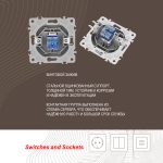 Розетка телефонная RJ11 Arte Milano 206.51-1.silver