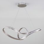 Подвесной светодиодный светильник Eurosvet Kink 90174/1 сатин-никель