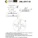 Потолочная люстра Omnilux Bucine OML-29517-08