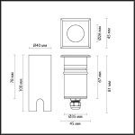 Грунтовый светильник Odeon Light Ingro 6661/1GB