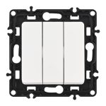 Выключатель трехклавишный Arte Milano 217.30-3.white