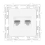 Розетка RJ45 Arte Milano 217.45-2.white