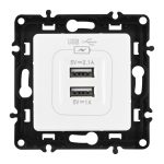 Розетка USB 2.1А+1А Arte Milano 217.46-1.white