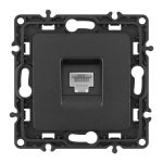 Розетка телефонная RJ11 Arte Milano 217.51-1.black