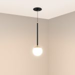 Подвесной светильник Arlight SP-BEADS-HANG-BUILT-T-R100-8W Warm3000 (BK-GD, 180 deg, 230V) 056420