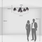 Люстра на штанге De Markt Вита 220013906