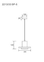 Подвесной светильник Divinare Cottero 2213/33 SP-5