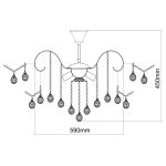 Потолочная люстра MW-Light Жемчуг 9 232016708