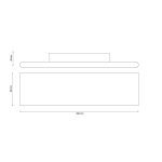 Настенный светильник Lucia Tucci Aero W205 Nero LED