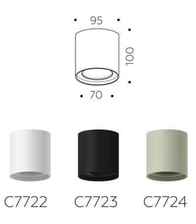 Корпус светильника накладной Ambrella Light DIY Spot C7723