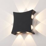 Уличный настенный светодиодный светильник Elektrostandard 1631 Techno LED чёрный 4690389157769