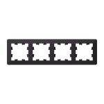 Рамка 4-ая Systeme Electric AtlasDesign Air Карбон/дымчатый черный ATN221004